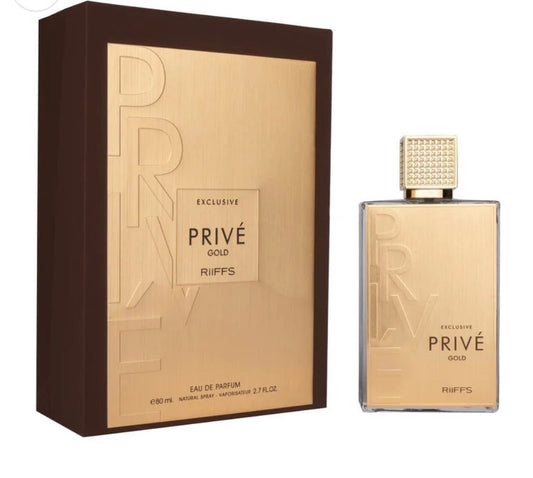 EXCLUSIVE PRIVE GOLD UNISEX EDP - 80ML (2.7 OZ) BY RIIFFS