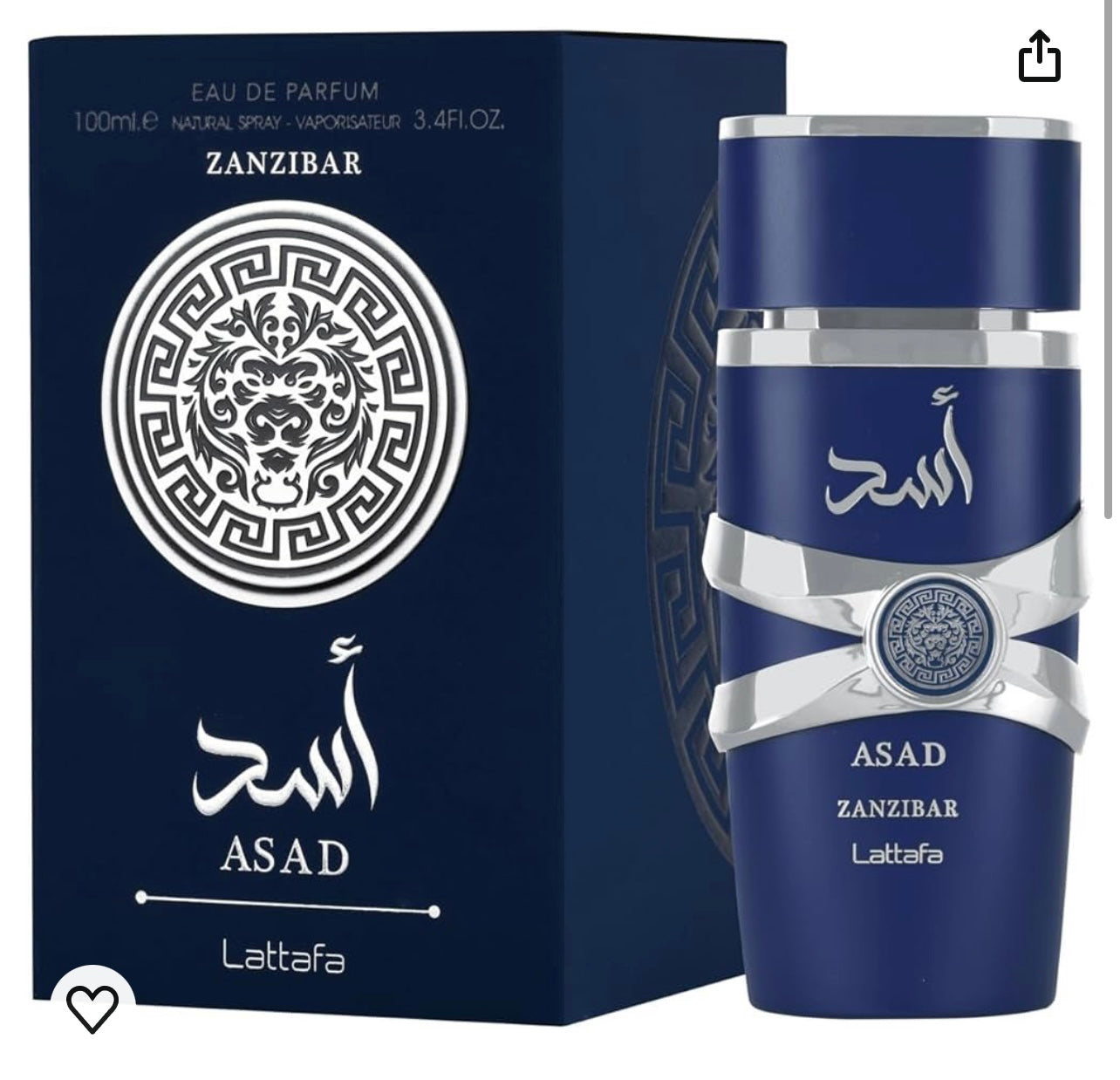 ASAD ZANZIBAR Men EDP - 100MI (3.40z) By Lattafa